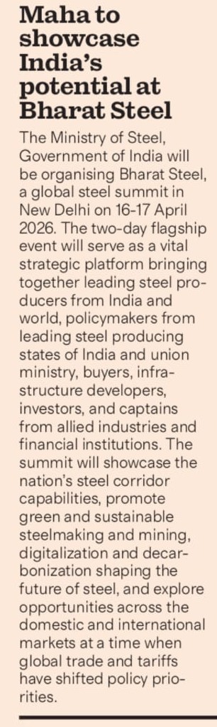Bharat Steel 2026 News Snippet 2